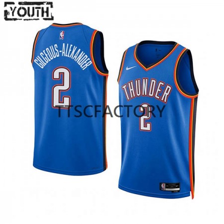 Maillot Enfant Oklahoma City Thunder Shai Gilgeous-Alexander 2 Nike 2022-23 Icon Edition Bleu Swingman